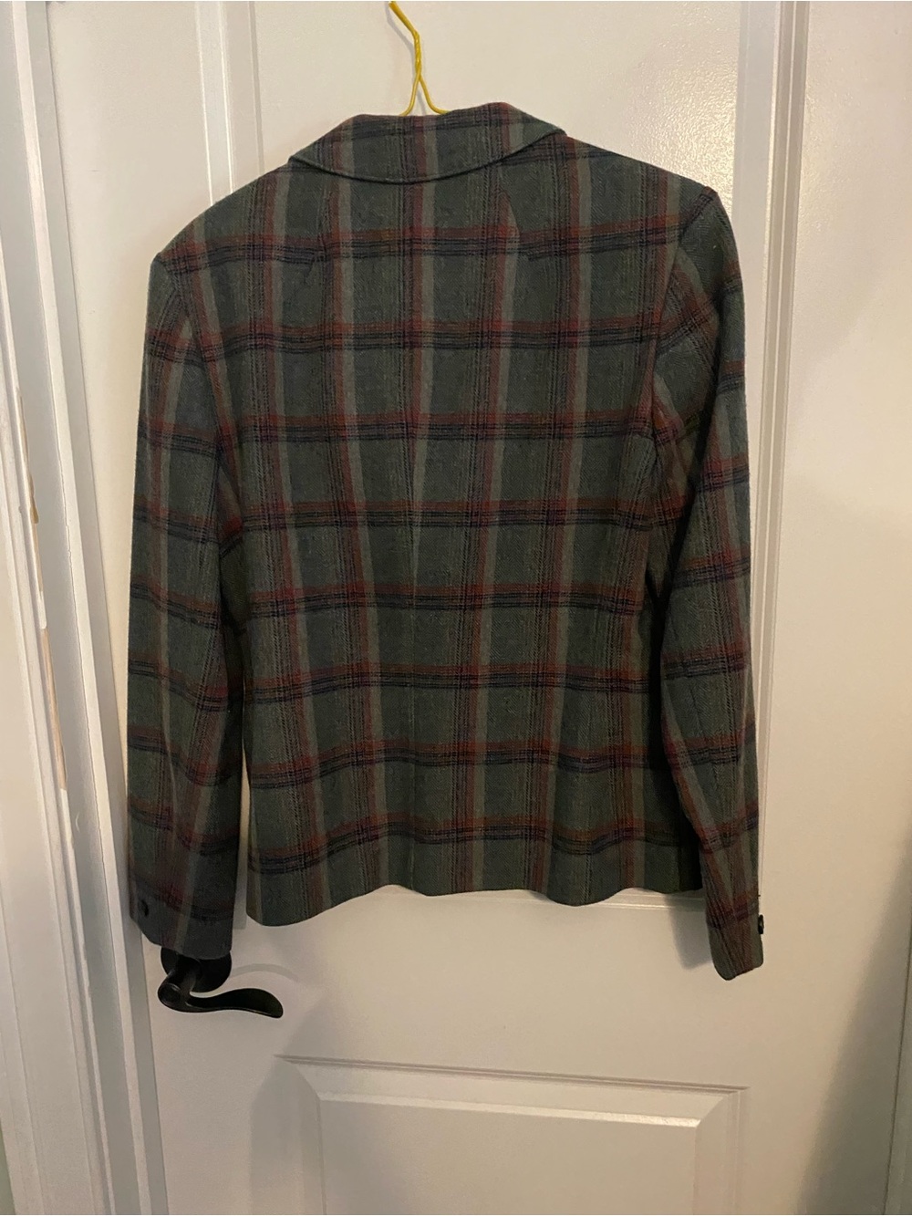 Vintage Pendleton Wool Green Plaid Blazer and Skirt Set - Picture 5 of 13
